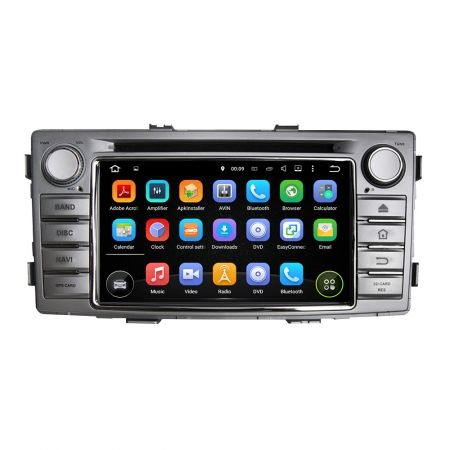 Штатная магнитола Carmedia KD-6230-P5-32 для Toyota Hilux, Fortuner 2011-2015 c DSP процессором на Android 9