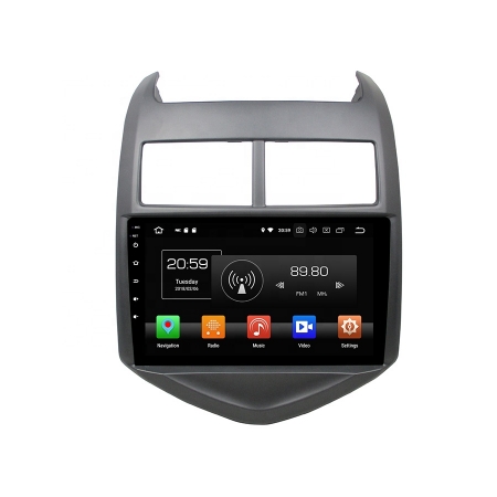 Штатная магнитола Carmedia KD-9804-P30 для Chevrolet Aveo 2012-2015 c DSP процессором на Android 9