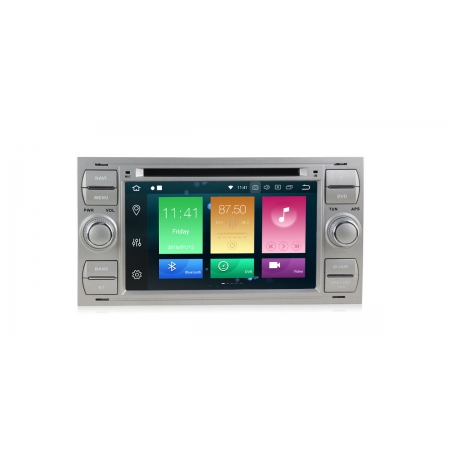 Штатная магнитола Carmedia MKD-F745S-P30 для Ford Focus 2, Fusion, C-Max, Transit (прямоугольная) с DSP процессором на Android 10