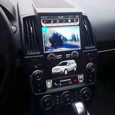 Магнитола в стиле Тесла Carmedia NH-1302 для Land Rover Freelander 2 2006-2012 с DSP процессором и CarPlay на Android 9