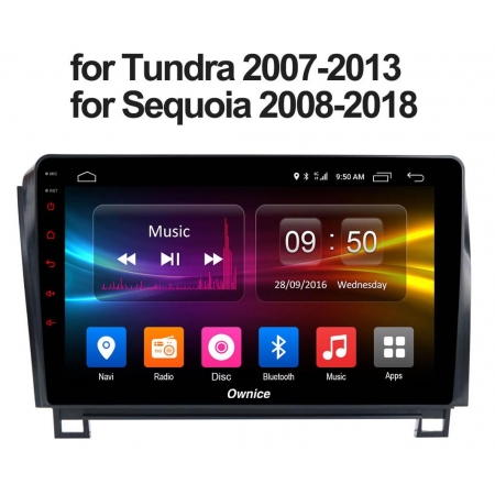 Штатная магнитола Carmedia OL-1688 для Toyota Tundra 2007-2013, Sequoia 2008 c DSP процессором с CarPlay на Android 10