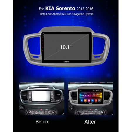 Штатная магнитола Carmedia OL-1738 для Kia Sorento Prime c DSP процессором с CarPlay на Android 10