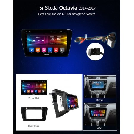 Штатная магнитола Carmedia OL-1916 для Skoda Octavia A7 2013+ с DSP процессором с CarPlay на Android 10