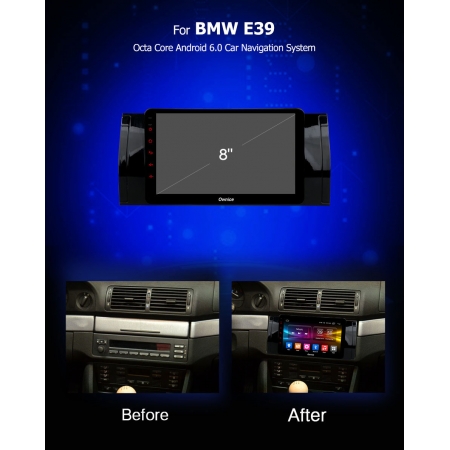 Штатная магнитола Carmedia OL-8957 для BMW X5 2000-2006 (E53), 5-я серия 1996-2003 (E39), 7-я серия 1994-2001 (E38) c DSP процессором с CarPlay на Android 10
