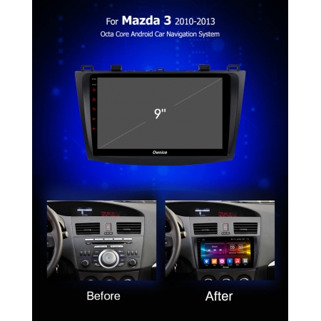 Штатная магнитола Carmedia OL-9507 для Mazda 3 2009-2013 c DSP процессором с CarPlay на Android 10