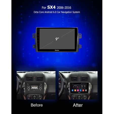 Штатная магнитола Carmedia OL-9625 для Suzuki SX4 2006+ c DSP процессором с CarPlay на Android 10