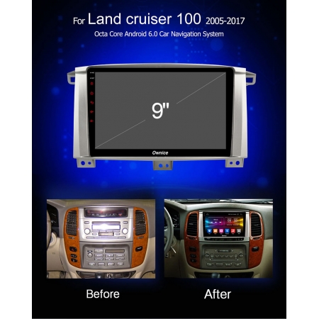 Штатная магнитола Carmedia OL-9681 для Toyota Land Cruiser 100 c DSP процессором с CarPlay на Android 10