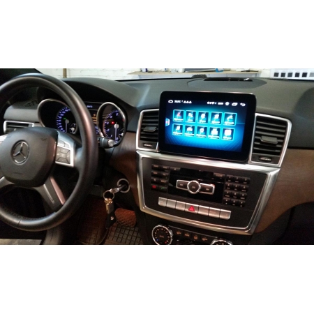 Штатная магнитола Carmedia XN-M8001 для Mercedes ML W166, GL X166 2011-2015 NTG 4.5 с 4G Sim экран 8.4 дюйма на Android 9.0