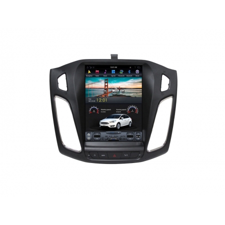Головное устройство в стиле Тесла Carmedia ZF-1003-DSP для Ford Focus 3 (Не поддерживает передние парктроники, авто-парковку) c DSP процессором на Android