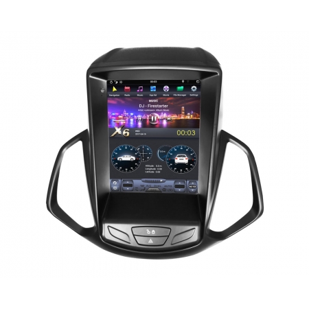 Головное устройство в стиле Тесла Carmedia ZF-1166-DSP для Ford Ecosport c DSP процессором на Android