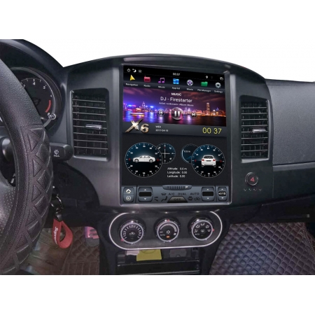 Головное устройство в стиле Тесла Carmedia ZF-1259-DSP для Mitsubishi Lancer X c DSP процессором на Android