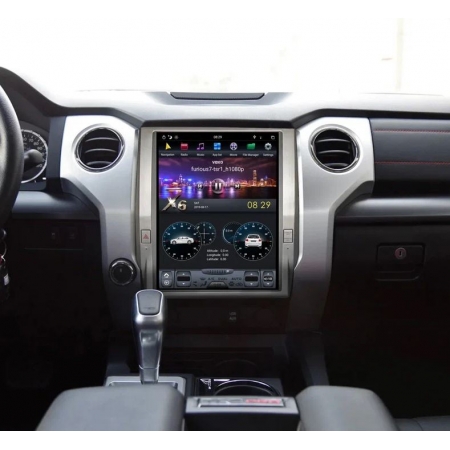 Головное устройство в стиле Тесла Carmedia ZF-1260-DSP для Toyota Tundra 2013+ c DSP процессором на Android