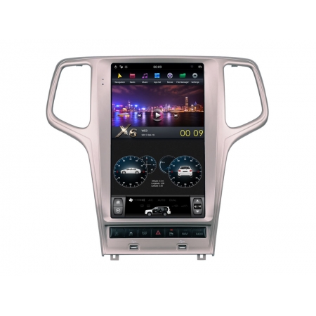 Головное устройство в стиле Тесла Carmedia ZF-1823G-DSP для Jeep Grand Cherokee (Поддержка всех функций авто) c DSP процессором на Android