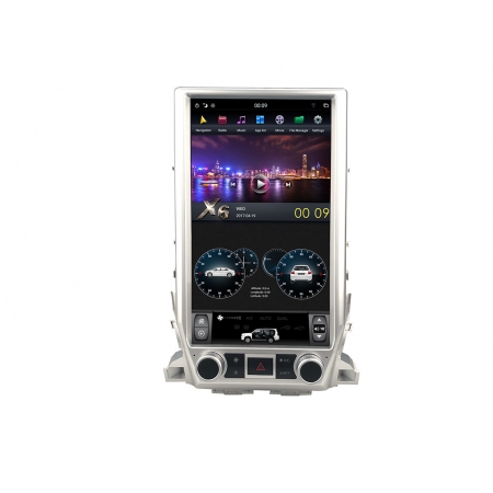 Головное устройство в стиле Тесла Carmedia ZF-1829H-DSP для Toyota Land Cruiser 200 2015+ top c DSP процессором на Android