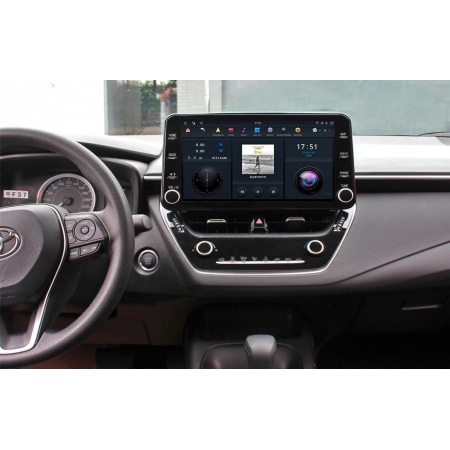Головное устройство в стиле Тесла Carmedia ZF-6008-DSP для Toyota Corolla 2019+ c DSP процессором на Android