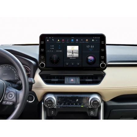Головное устройство в стиле Тесла Carmedia ZF-6028-DSP для Toyota RAV4 2019+ c DSP процессором на Android