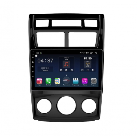 Штатная магнитола FarCar S400 TM023M для Kia Sportage 2004-2010 с DSP процессором и 4G модемом на Android 10
