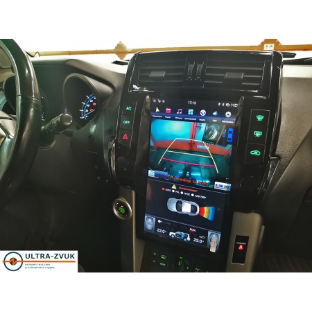 Головное устройство в стиле Тесла FarCar ZF065-2 для Toyota LC Prado 150 2009-2013 (с круговым обзором) с матрицей IPS HD на Android