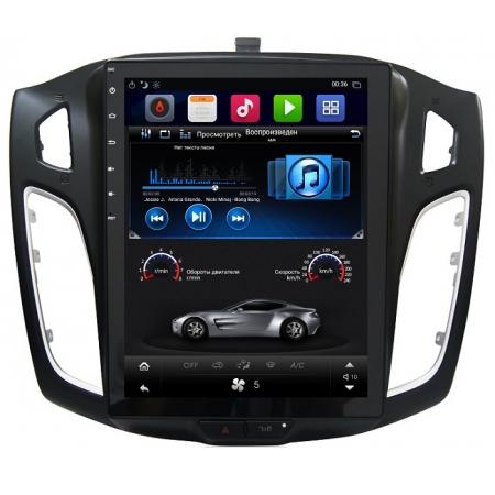 Головное устройство в стиле Тесла FarCar ZF150 DSP для Ford Focus 3 со встроенным DSP процессором на Android