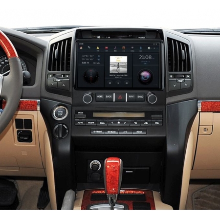 Головное устройство в стиле Тесла FarCar ZF382-2 для Toyota LC 200 2007-2015 с матрицей IPS HD на Android