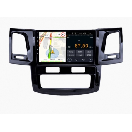 Штатная магнитола Parafar PF062UHD для Toyota Hilux  2008-2015, Fortuner 2011-2015 c DSP процессором, 4G LTE, 8/128 Гб на Android 11