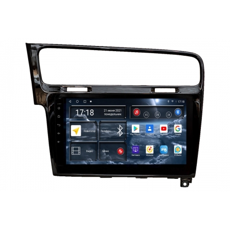 Штатная магнитола Redpower 71006B для Volkswagen Golf 7 2013 чёрный глянец с DSP процессором, 4G модемом и CarPlay на Android 10