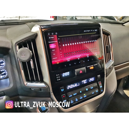 Штатная магнитола Redpower 71201 Slim для Toyota Land Cruiser 200 2014+ с DSP процессором, 4G модемом и CarPlay на Android 10