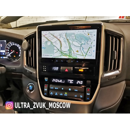 Штатная магнитола Redpower 71201 Slim для Toyota Land Cruiser 200 2014+ с DSP процессором, 4G модемом и CarPlay на Android 10