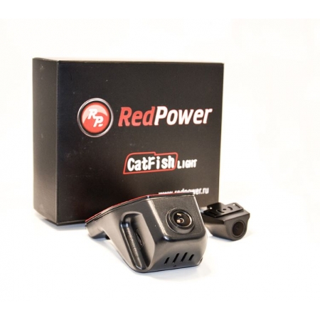 Двухканальный видеорегистратор RedPower CatFish Light 6207 (карта памяти - опционально) с разрешением 2.5K с Wi-Fi