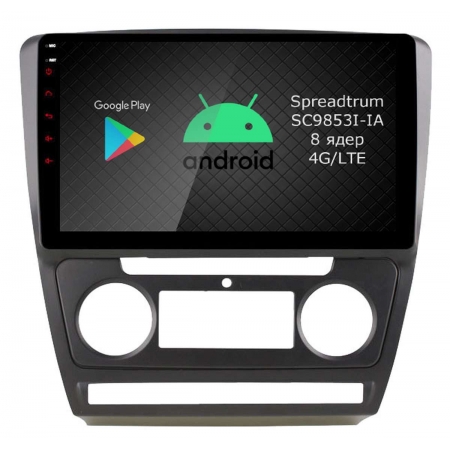 Штатная магнитола Roximo RI-3202B для Skoda Octavia A5 black c DSP процессором и 4G Sim на Android 11