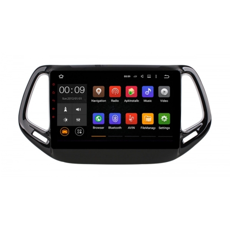 Штатная магнитола Roximo RX-2204 для Jeep Compass 2017+ c DSP процессором и 4G Sim на Android 11