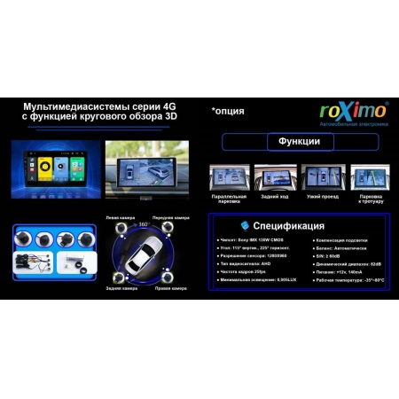 Штатная магнитола Roximo RX-2406 для Mazda CX-9 c DSP процессором и 4G Sim на Android 11