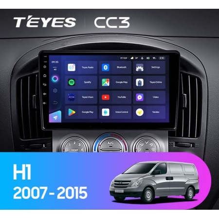 Штатная магнитола Teyes CC3 3/32Gb для Hyundai H1 Starex 2007-2015 8 ядер, DSP процессор, QLED дисплей, LTE модем, Andriod 10
