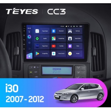 Штатная магнитола Teyes CC3 3/32Gb для Hyundai i30 2007-2012 8 ядер, DSP процессор, QLED дисплей, LTE модем, Andriod 10