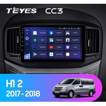 Штатная магнитола Teyes CC3 4/64Gb для Hyundai H1 Starex 2016-2018 8 ядер, DSP процессор, QLED дисплей, LTE модем, Andriod 10