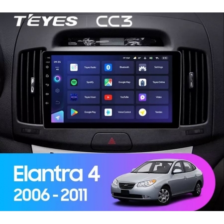 Штатная магнитола Teyes CC3 6/128Gb для Hyundai Elantra 2006-2010 8 ядер, DSP процессор, QLED дисплей, LTE модем, Andriod 10