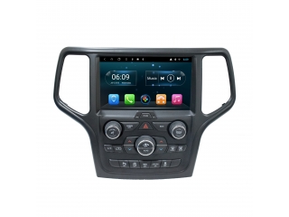 Штатная магнитола Carmedia KR-9176-S10 для Jeep Grand Cherokee 2013+ (черная рамка) с DSP процессором, 4G модемом и CarPlay на Android 10