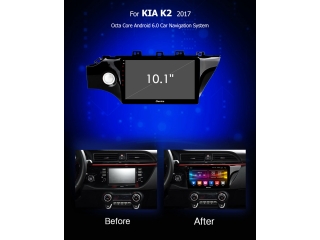 Штатная магнитола Carmedia OL-1742 для Kia RIO 2017+ с DSP процессором с CarPlay на Android 10