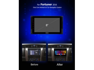Штатная магнитола Carmedia OL-8683 для Toyota Fortuner 2015+ c DSP процессором с CarPlay на Android 10