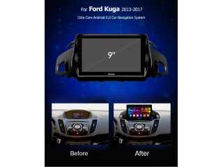 Штатная магнитола Carmedia OL-9203 для Ford Kuga II 2013+ с DSP процессором с CarPlay на Android 10