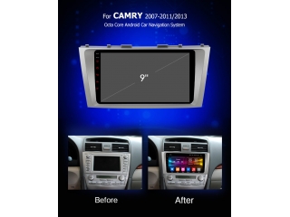 Штатная магнитола Carmedia OL-9606 для Toyota Camry V40 2006-2011 c DSP процессором с CarPlay на Android 10