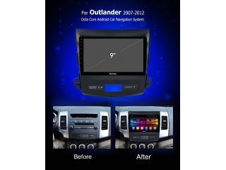 Штатная магнитола Carmedia OL-9636 для Mitsubishi Outlander XL 2006-2012, Peugeot 4007 2007-2012, Citroen C-Crosser 2007-2012 c DSP процессором с CarPlay на Android 10