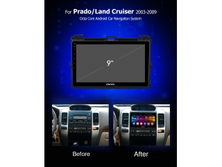 Штатная магнитола Carmedia OL-9696 для Toyota Land Cruiser Prado 120 c DSP процессором с CarPlay на Android 10