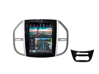 Головное устройство в стиле Тесла Carmedia ZF-1078-DSP для Mercedes Benz Vito 2014+ c DSP процессором на Android