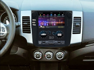 Головное устройство в стиле Тесла Carmedia ZF-1106-DSP для Mitsubishi Outlander XL, Peugeot 4007, Citroen C-Crosser c DSP процессором на Android