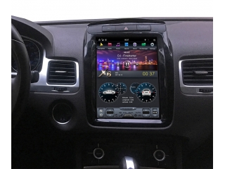 Головное устройство в стиле Тесла Carmedia ZF-1108-DSP для Volkswagen Touareg 2011-2018 c DSP процессором на Android