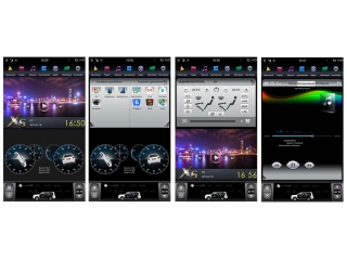 Головное устройство в стиле Тесла Carmedia ZF-1217G-DSP для Jeep Grand Cherokee 2013+ (Цвет шампань) c DSP процессором на Android