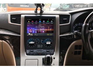 Головное устройство в стиле Тесла Carmedia ZF-1269H-DSP для Toyota Alphard 2010-2014 c DSP процессором на Android