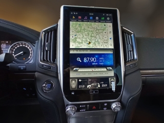 Головное устройство в стиле Тесла Carmedia ZF-1807L-DSP для Toyota LC 200 2015+ c DSP процессором на Android