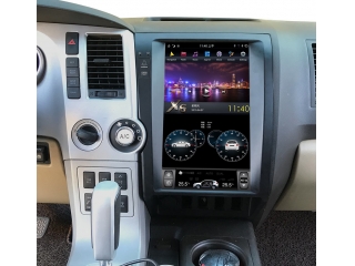 Головное устройство в стиле Тесла Carmedia ZF-1818-DSP для Toyota Tundra 2007-2013 c DSP процессором на Android